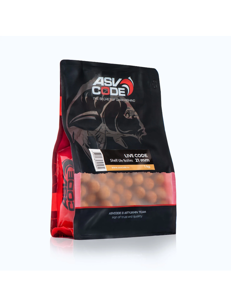 Бойлы вареные ASV CODE Live Code (Лайвкод) 1кг, Диаметр: 15 мм, изображение 2