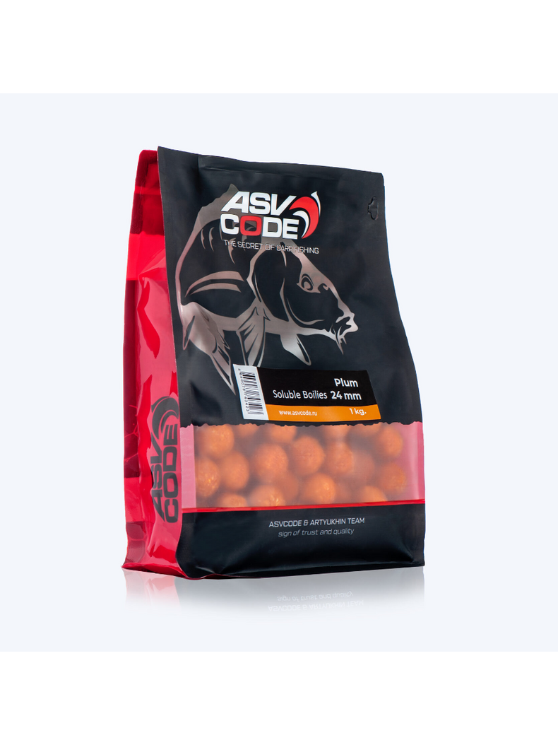 Бойлы пылящие ASV CODE Plum (Слива) 1кг 24мм, изображение 2 Бойлы пылящие ASV CODE Plum (Слива) 1кг 24мм, изображение 2