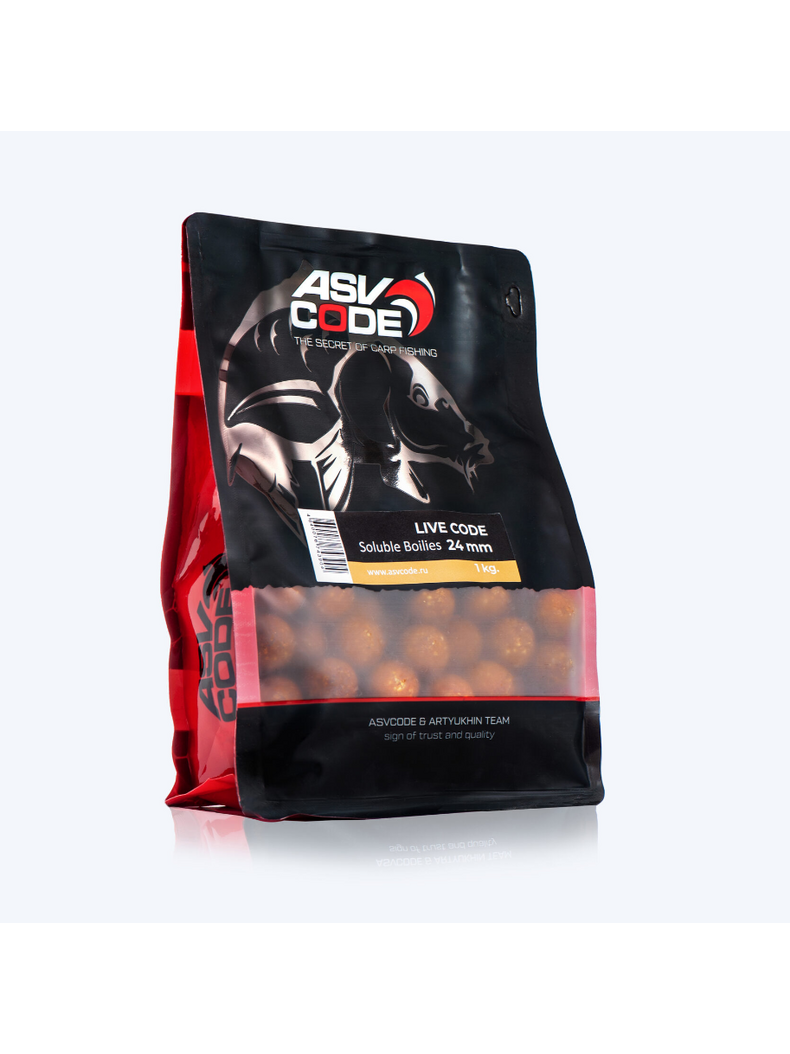 Бойлы пылящие ASV CODE Live Code (Лайвкод) 1кг 24мм, изображение 2 Бойлы пылящие ASV CODE Live Code (Лайвкод) 1кг 24мм, изображение 2