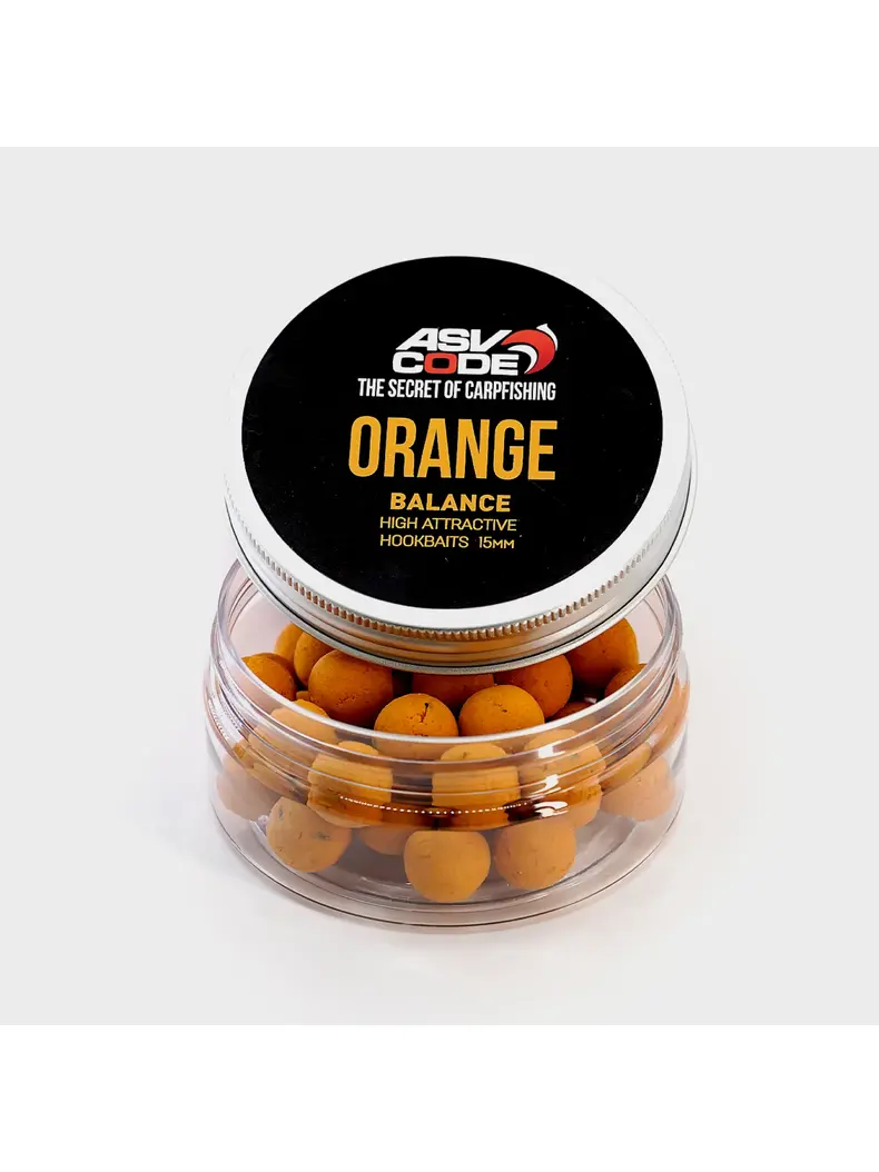 Насадочные бойлы ASV CODE Balance Orange (Мандарин) 15мм