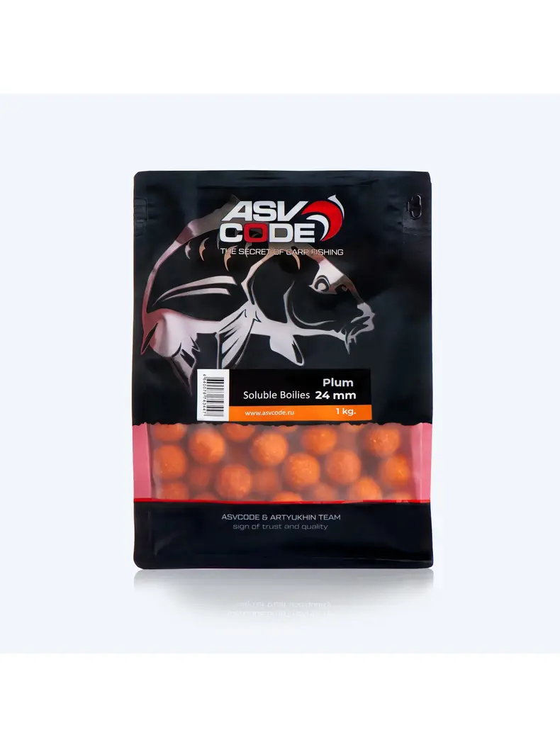 Бойлы пылящие ASV CODE Plum (Слива) 1кг 24мм Бойлы пылящие ASV CODE Plum (Слива) 1кг 24мм