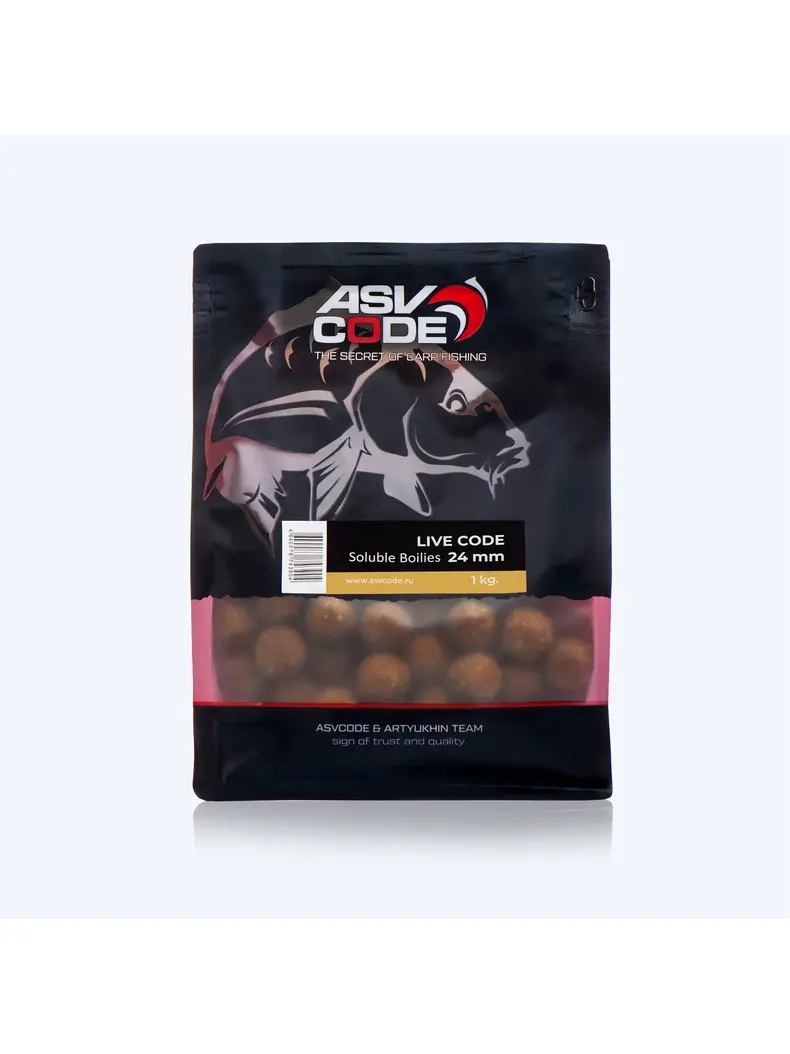 Бойлы пылящие ASV CODE Live Code (Лайвкод) 1кг 24мм Бойлы пылящие ASV CODE Live Code (Лайвкод) 1кг 24мм