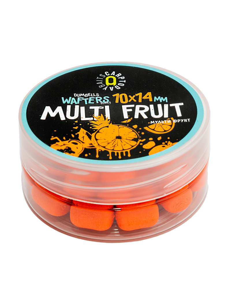 Вафтерсы Carptoday Baits Wafters Multi Fruit (Мульти Фрукт) 10х14мм, Диаметр: 10 х 14 мм, Вкус: Мульти Фрукт Вафтерсы Carptoday Baits Wafters Multi Fruit (Мульти Фрукт) 10х14мм, Диаметр: 10 х 14 мм, Вкус: Мульти Фрукт