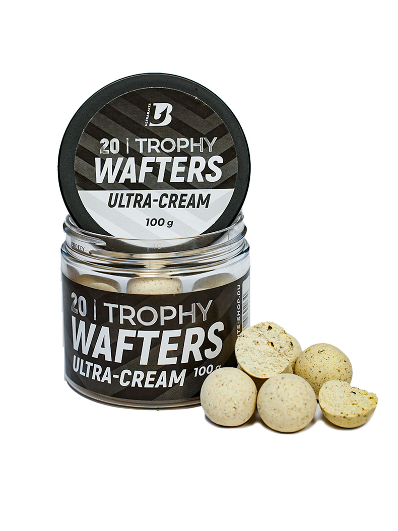 Вафтерсы ULTRABAITS Wafters TROPHY Ultra Cream (Ультра Крем) 20мм, Диаметр: 20 мм Вафтерсы ULTRABAITS Wafters TROPHY Ultra Cream (Ультра Крем) 20мм, Диаметр: 20 мм