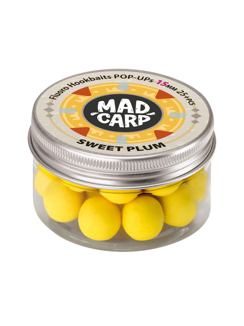Бойлы плавающие Mad Carp Baits Pop-Ups SWEET PLUM (Слива), Диаметр: 15 мм