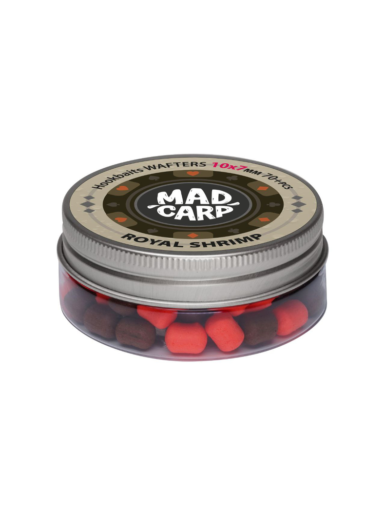 Вафтерсы Mad Carp Baits ROYAL SHRIMP (Королевская Креветка) Wafters, Диаметр: 10 х 7 мм