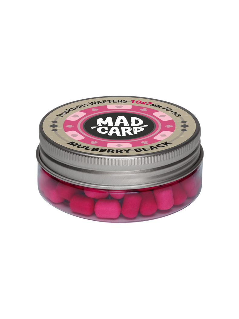 Вафтерсы Mad Carp Baits MULBERRY BLACK (Шелковица) Wafters, Диаметр: 10 х 7 мм