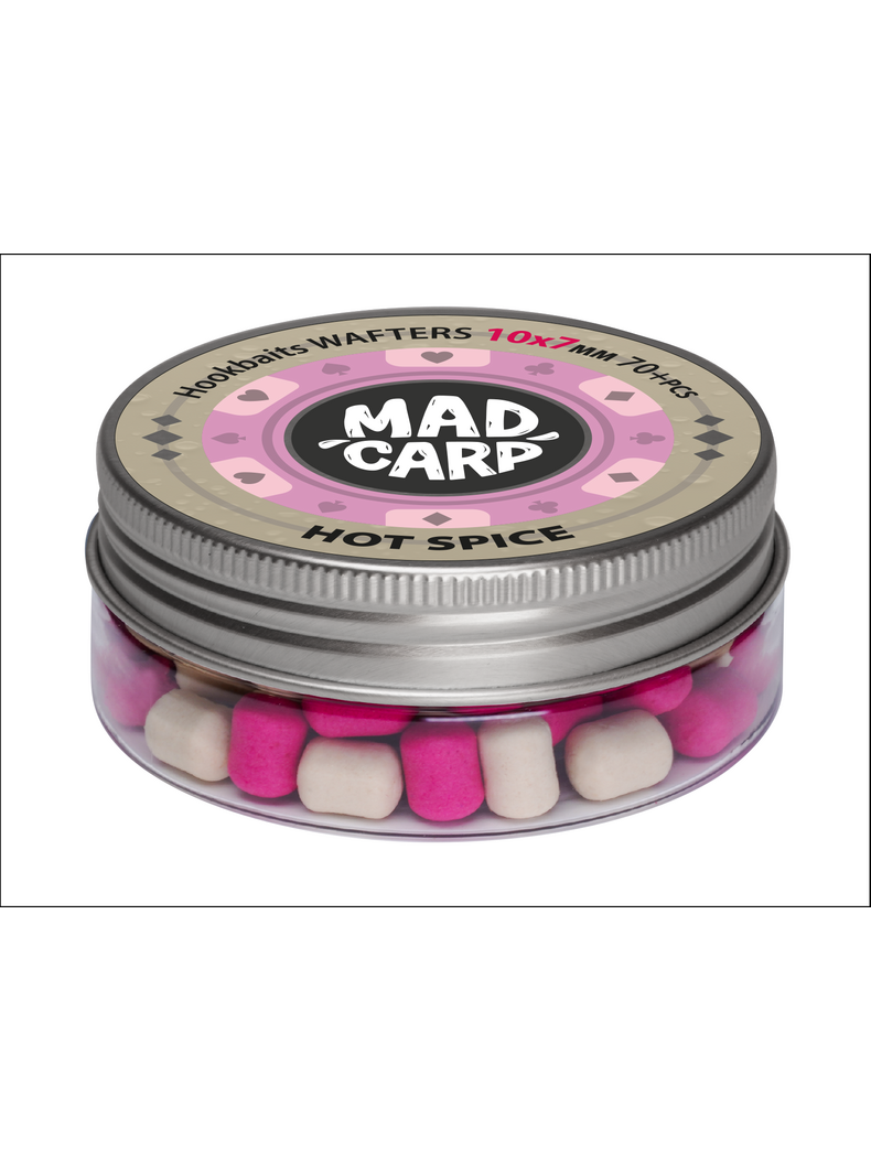 Вафтерсы Mad Carp Baits HOT SPICE (Острые Специи) Wafters, Диаметр: 10 х 7 мм