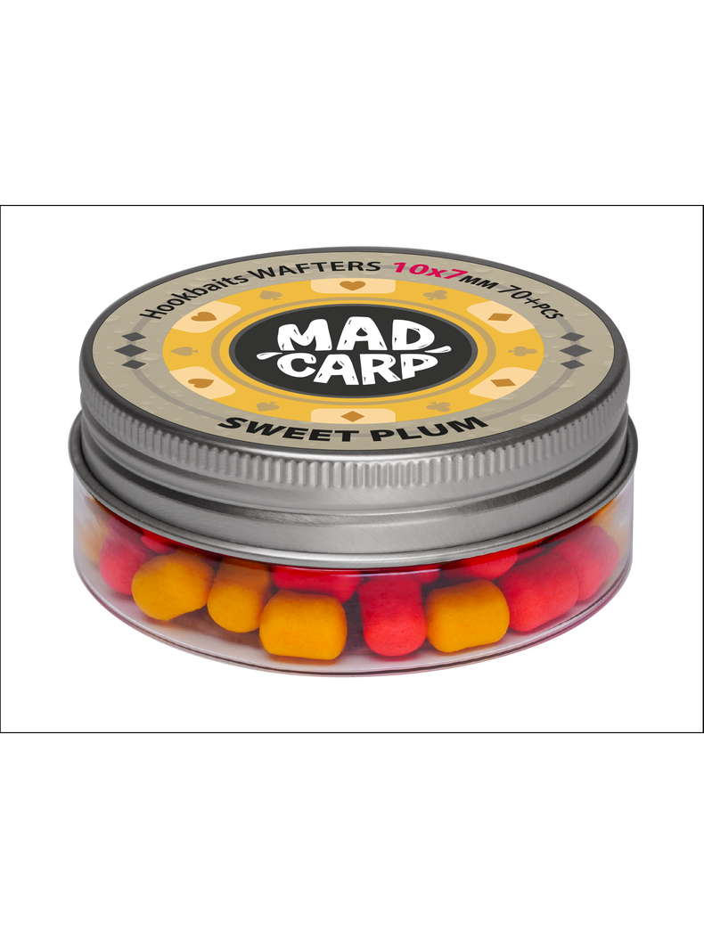 Вафтерсы Mad Carp Baits SWEET PLUM (Слива) Wafters, Диаметр: 10 х 7 мм