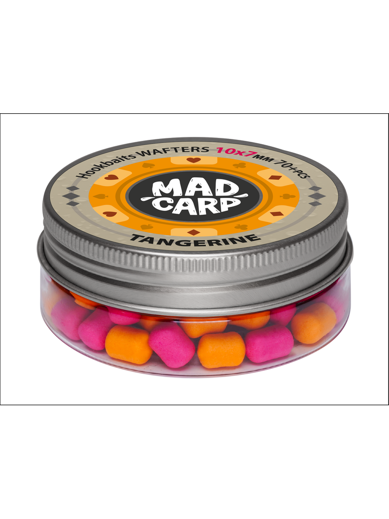 Вафтерсы Mad Carp Baits TANGERINE (Мандарин) Wafters, Диаметр: 10 х 7 мм