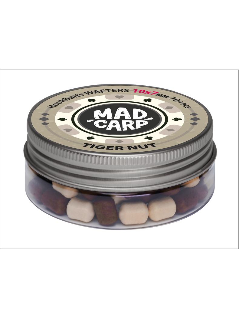 Вафтерсы Mad Carp Baits TIGER NUT (Тигровый Орех) Wafters, Диаметр: 10 х 7 мм
