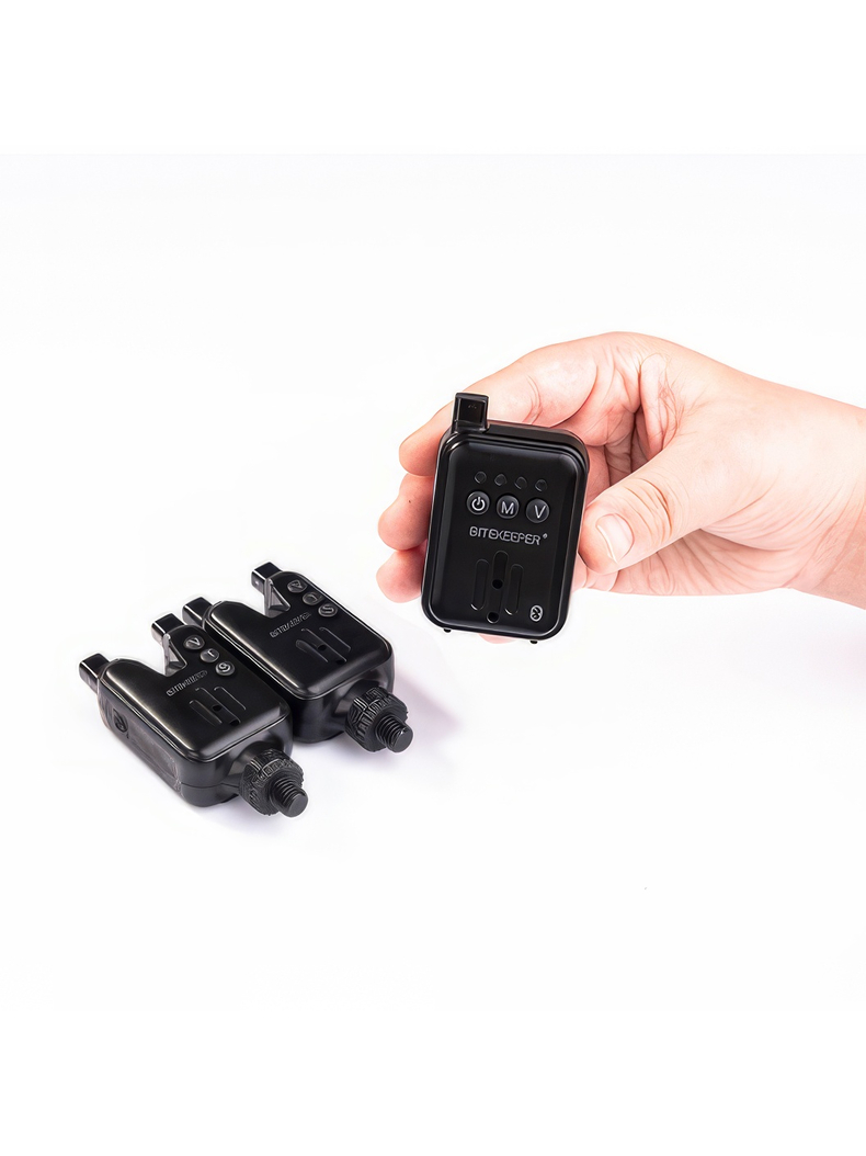 Набор электронных сигнализаторов поклевки RIPPTON BITEKEEPER Pro Smart Bite Alarm Set с приложением для смартфона (белый), Набор : 3 + 1, изображение 2