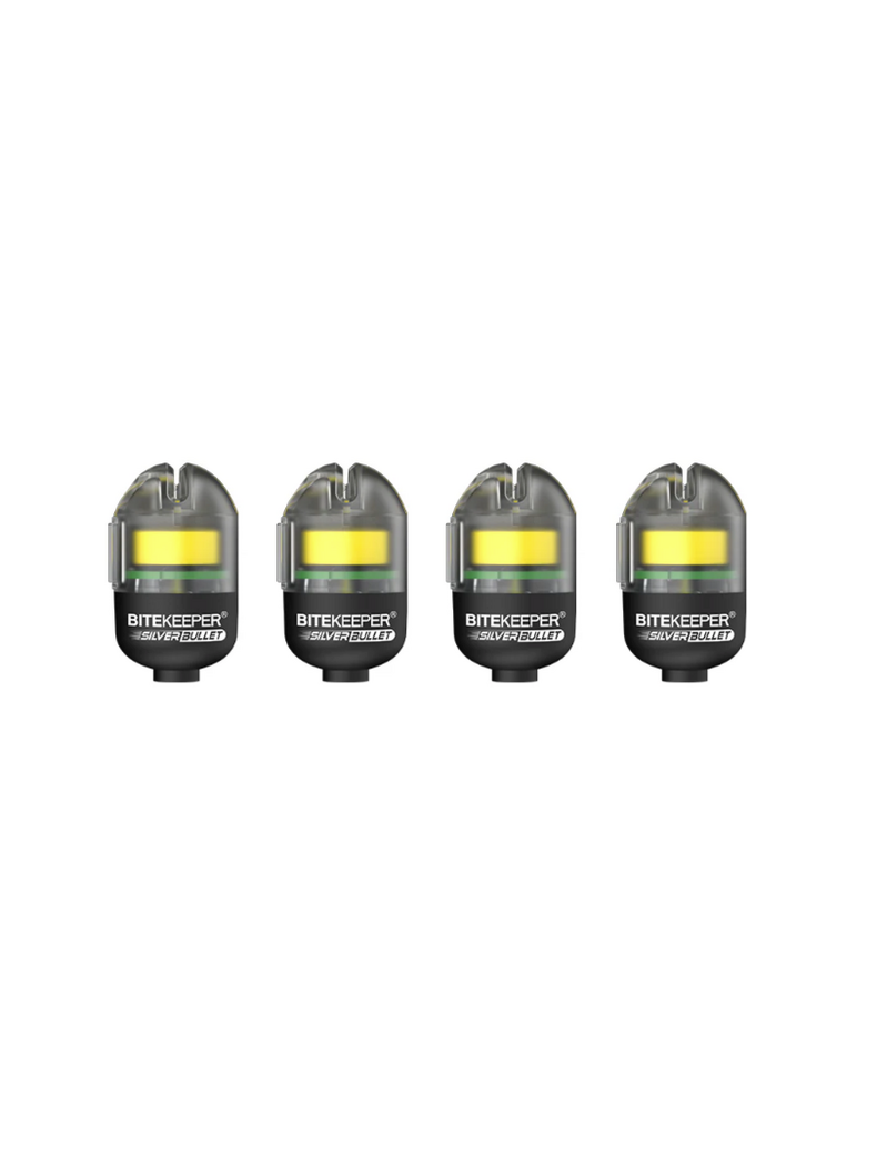 Компактный сигнализатор поклёвки RIPPTON BiteKeeper Silver Bullet, Набор : для 4-х удилищ