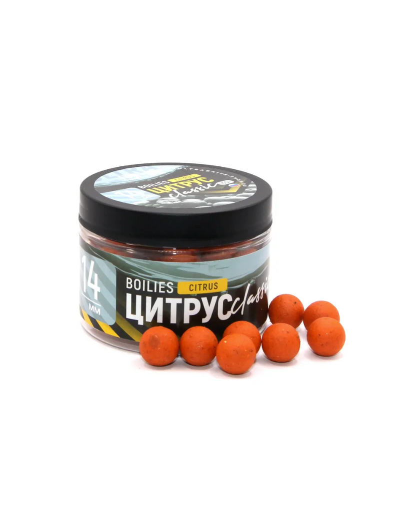 Бойлы насадочные тонущие ULTRABAITS CLASSIC Citrus (Цитрус), Диаметр: 14 мм, изображение 2 Бойлы насадочные тонущие ULTRABAITS CLASSIC Citrus (Цитрус), Диаметр: 14 мм, изображение 2