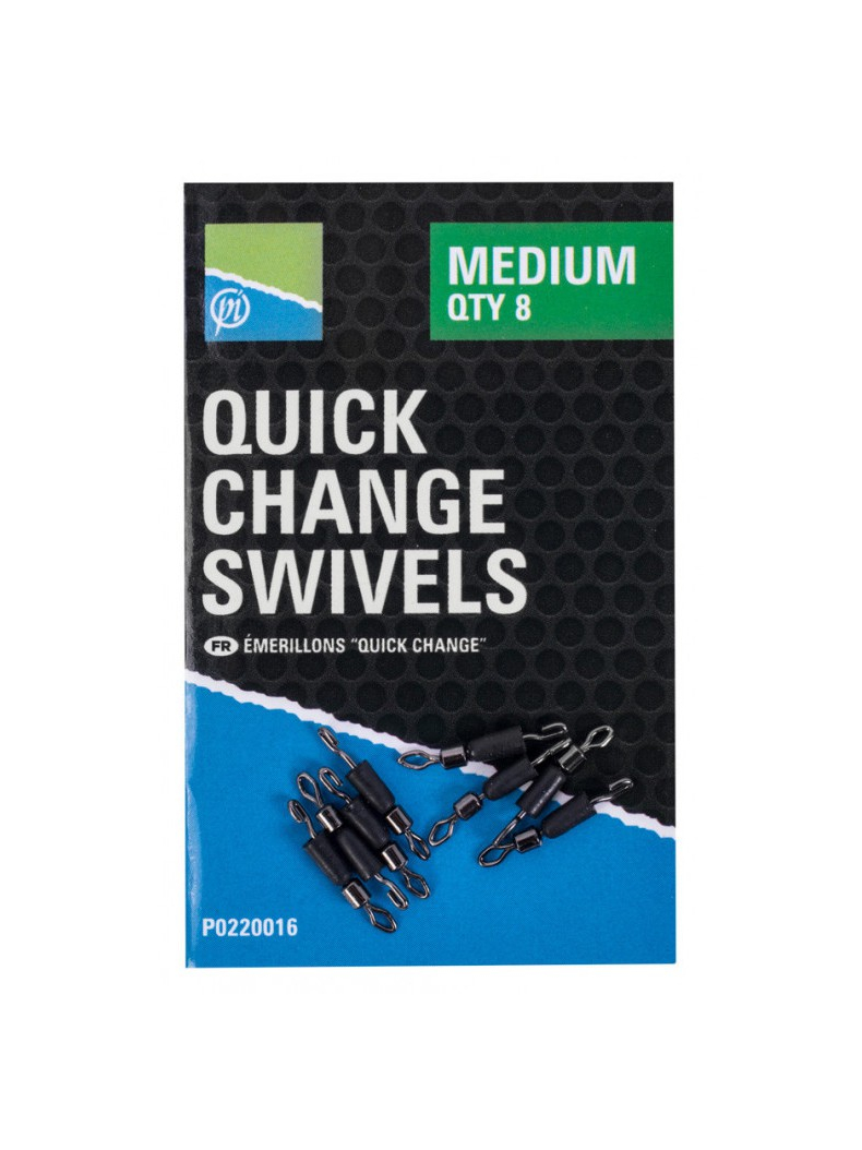 Быстросъёмы PRESTON Quick Change Swivels, Размер: Medium