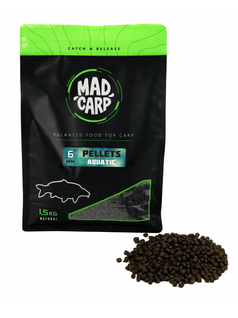 Пеллетс MAD CARP Baits AQUATIC (Акватик), Диаметр: 6 мм Пеллетс MAD CARP Baits AQUATIC (Акватик), Диаметр: 6 мм