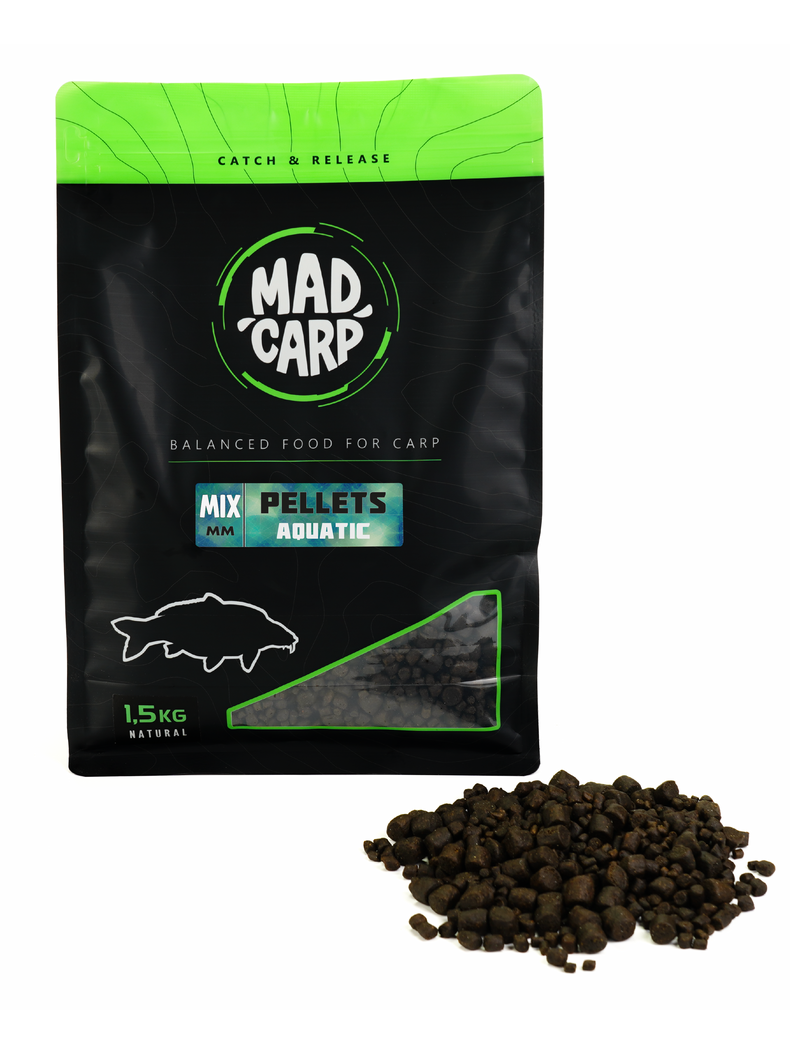 Пеллетс MAD CARP Baits AQUATIC (Акватик), Диаметр: MIX Пеллетс MAD CARP Baits AQUATIC (Акватик), Диаметр: MIX