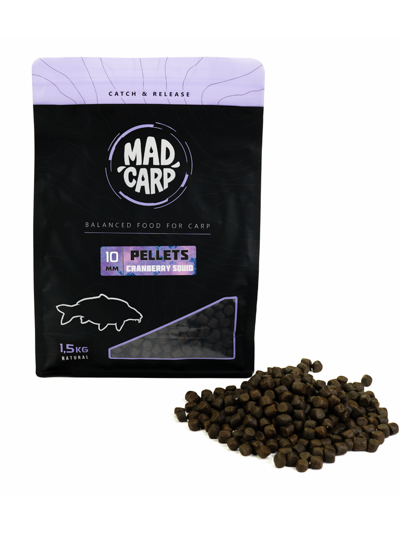 Пеллетс MAD CARP Baits CRANBERRY SQUID (Клюква и Кальмар), Диаметр: 10 мм Пеллетс MAD CARP Baits CRANBERRY SQUID (Клюква и Кальмар), Диаметр: 10 мм