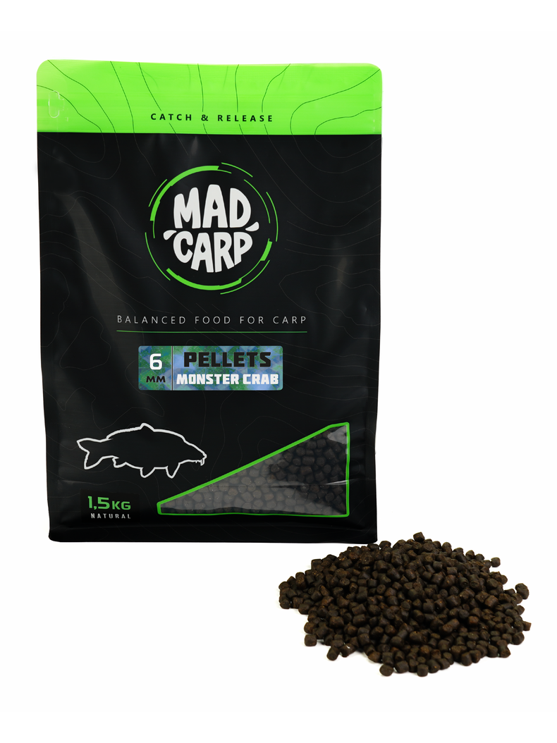 Пеллетс MAD CARP Baits MONSTER CRAB (Монстр Краб), Диаметр: 6 мм Пеллетс MAD CARP Baits MONSTER CRAB (Монстр Краб), Диаметр: 6 мм