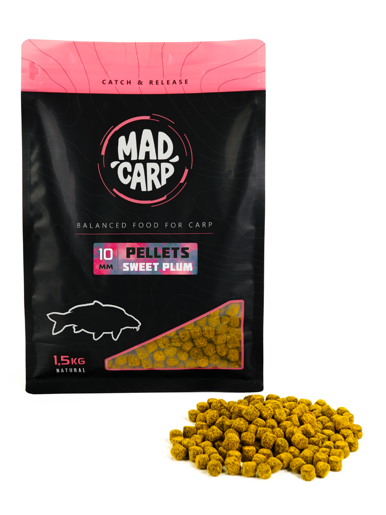 Пеллетс MAD CARP Baits SWEET PLUM (Слива), Диаметр: 10 мм Пеллетс MAD CARP Baits SWEET PLUM (Слива), Диаметр: 10 мм