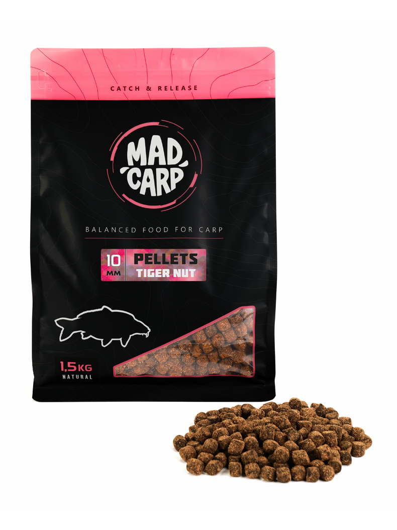Пеллетс MAD CARP Baits TIGER NUT (Тигровый Орех), Диаметр: 10 мм Пеллетс MAD CARP Baits TIGER NUT (Тигровый Орех), Диаметр: 10 мм