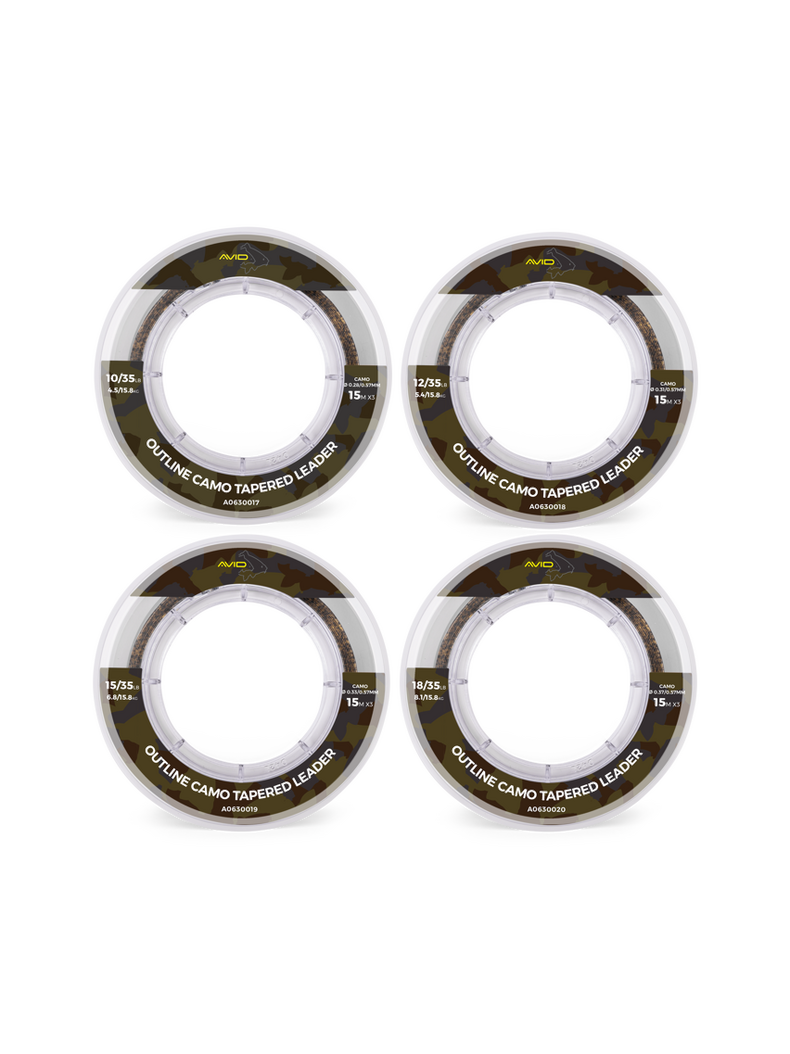 Монолидер конусный AVID CARP Outline Camo Tapered Leader, Тест: 12-35 lb, изображение 3