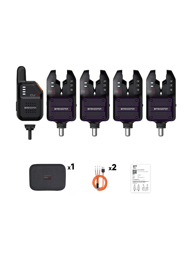 Набор сигнализаторов поклёвки RIPPTON BITEKEEPER CUBE 4+1