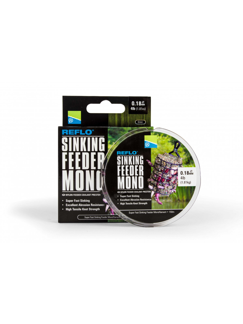 Леска PRESTON Reflo Sinking Feeder Mono, Диаметр: 0.18 мм, Диаметр лески: 0.18 мм