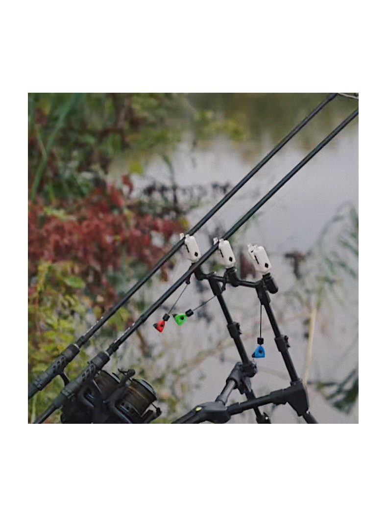 Набор электронных сигнализаторов поклевки RIPPTON BITEKEEPER Pro Smart Bite Alarm Set с приложением для смартфона (белый), Набор : 3 + 1, изображение 5