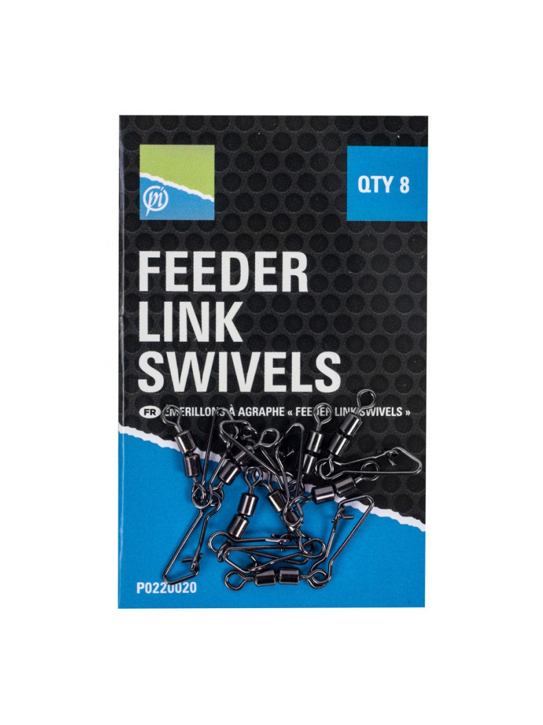 Двойной вертлюг с карабином PRESTON Double Feeder Link Swivel