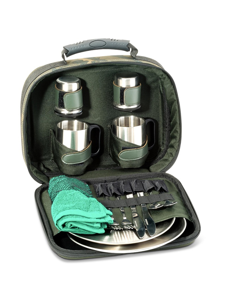 Набор посуды из нержавеющей стали в кейсе ANACONDA FREELANCER Prime Tableware Набор посуды из нержавеющей стали в кейсе ANACONDA FREELANCER Prime Tableware