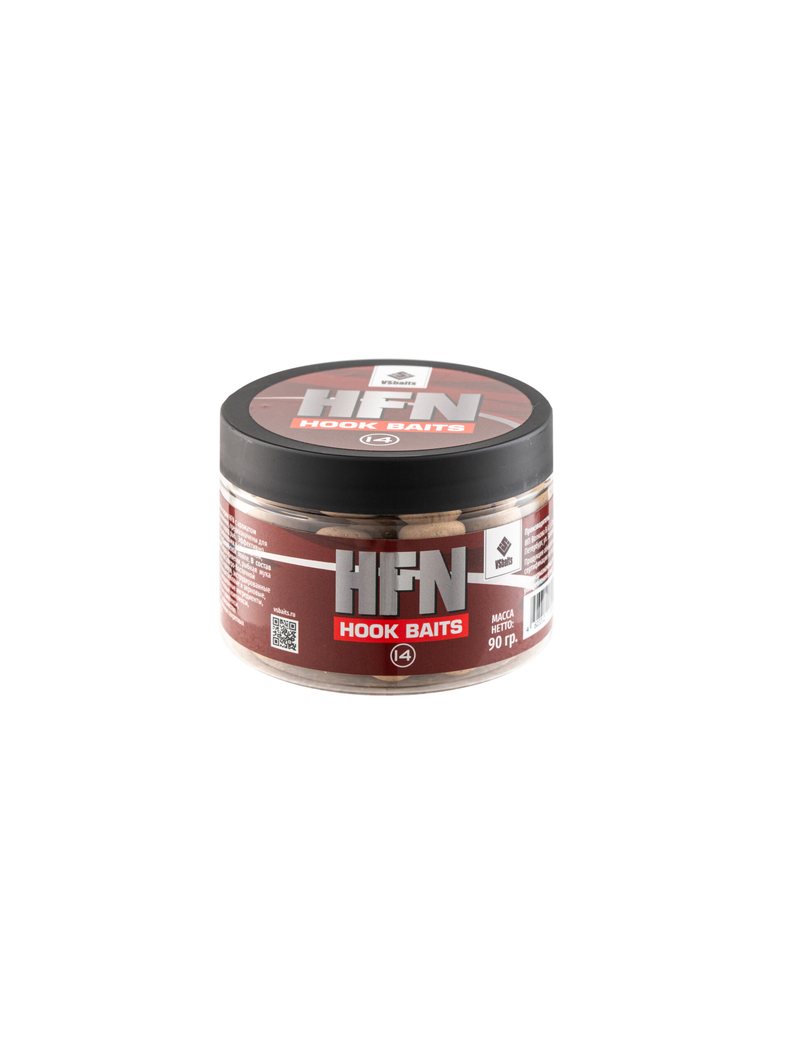 Насадочные варёные бойлы VSBaits (HFN) Креветка + Земляника 100г 14мм, Вкус: HFN (Креветка + Земляника), изображение 2