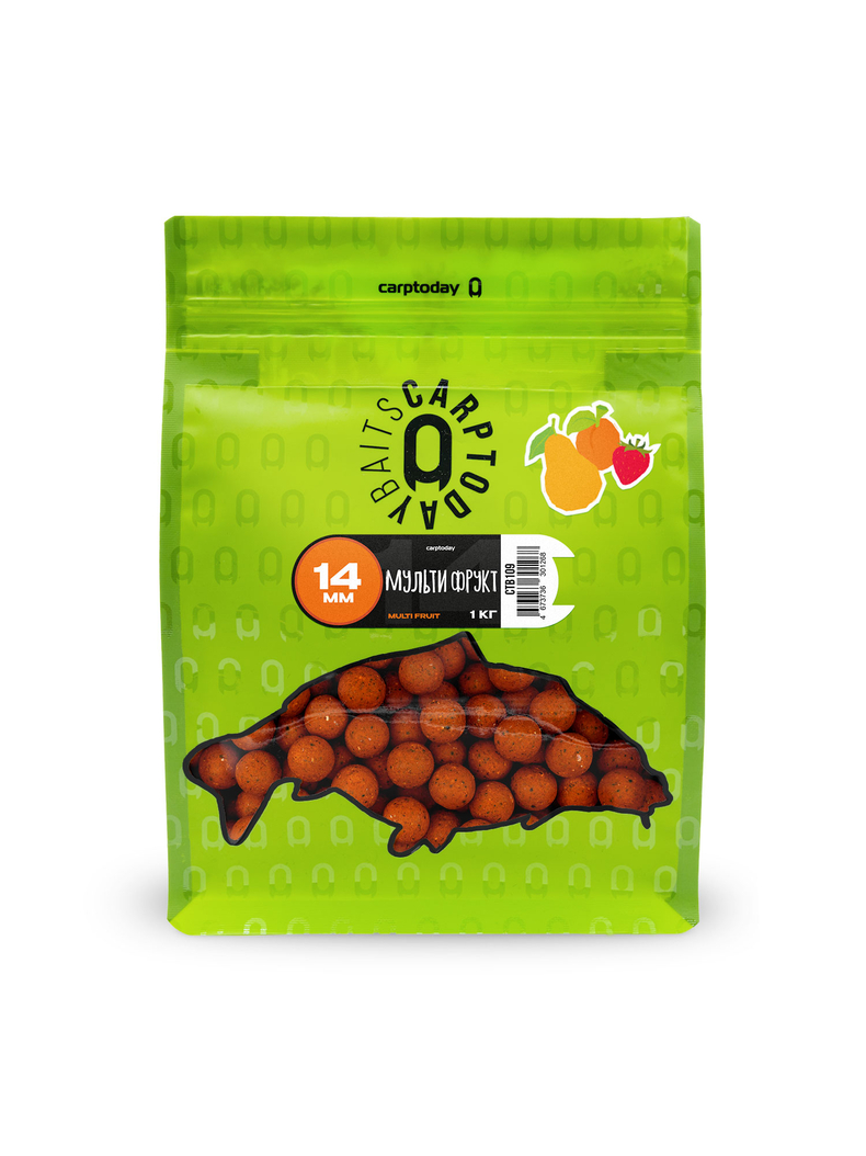 Бойлы Carptoday Baits Multi Fruit (Мульти Фрукт) 1кг 14 мм, Диаметр: 14 мм, Вкус: Мульти Фрукт Бойлы Carptoday Baits Multi Fruit (Мульти Фрукт) 1кг 14 мм, Диаметр: 14 мм, Вкус: Мульти Фрукт