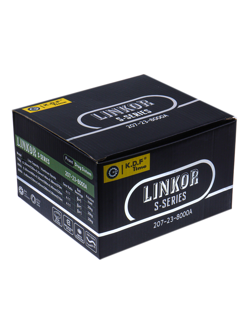 Катушка карповая с быстрым фрикционом KDF Linkor S-Series 8000, Размер: 8000, изображение 7