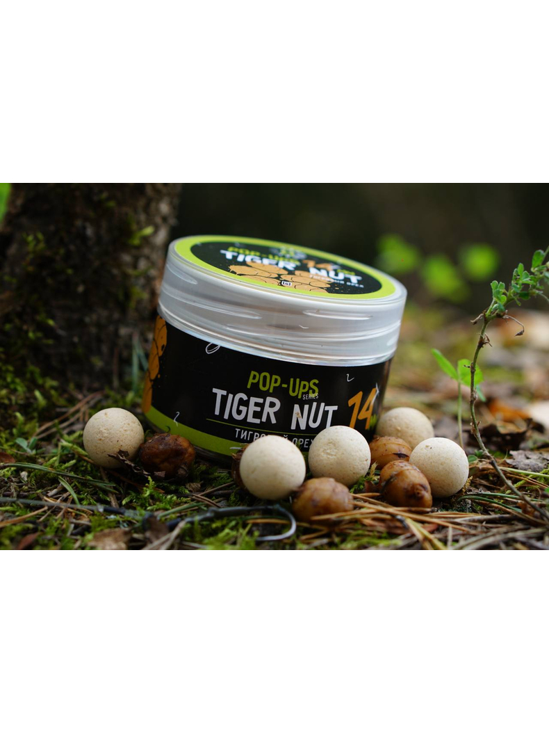 Бойлы плавающие Carptoday Baits Pop Ups Tiger Nut (Тигровый Орех) 14 мм, Диаметр: 14 мм, Вкус: Тигровый Орех, изображение 3
