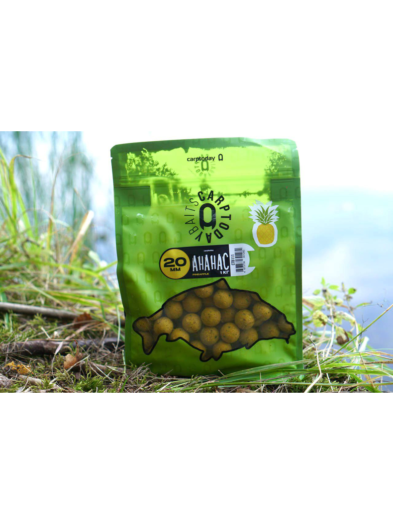 Бойлы Carptoday Baits Pineapple (Ананас) 1кг 20мм, Диаметр: 20 мм, Вкус: Ананас, изображение 2 Бойлы Carptoday Baits Pineapple (Ананас) 1кг 20мм, Диаметр: 20 мм, Вкус: Ананас, изображение 2