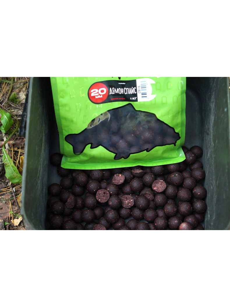 Бойлы Carptoday Baits Demon Spice (Острые Специи) 1кг 20 мм, Диаметр: 20 мм, Вкус: Острые Специи, изображение 2