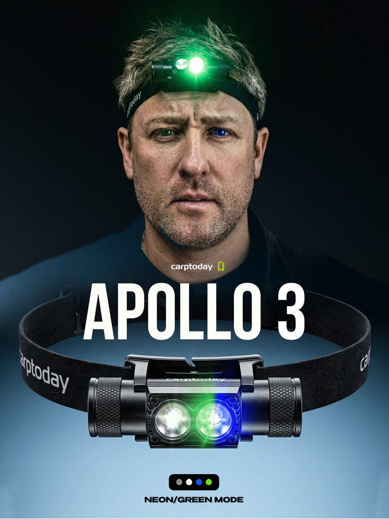 Налобный фонарь Carptoday Apollo 3 PRO с функцией подсвечивания лески