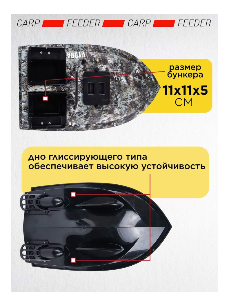 Прикормочный корабль VYDRA Classic Camo, изображение 2