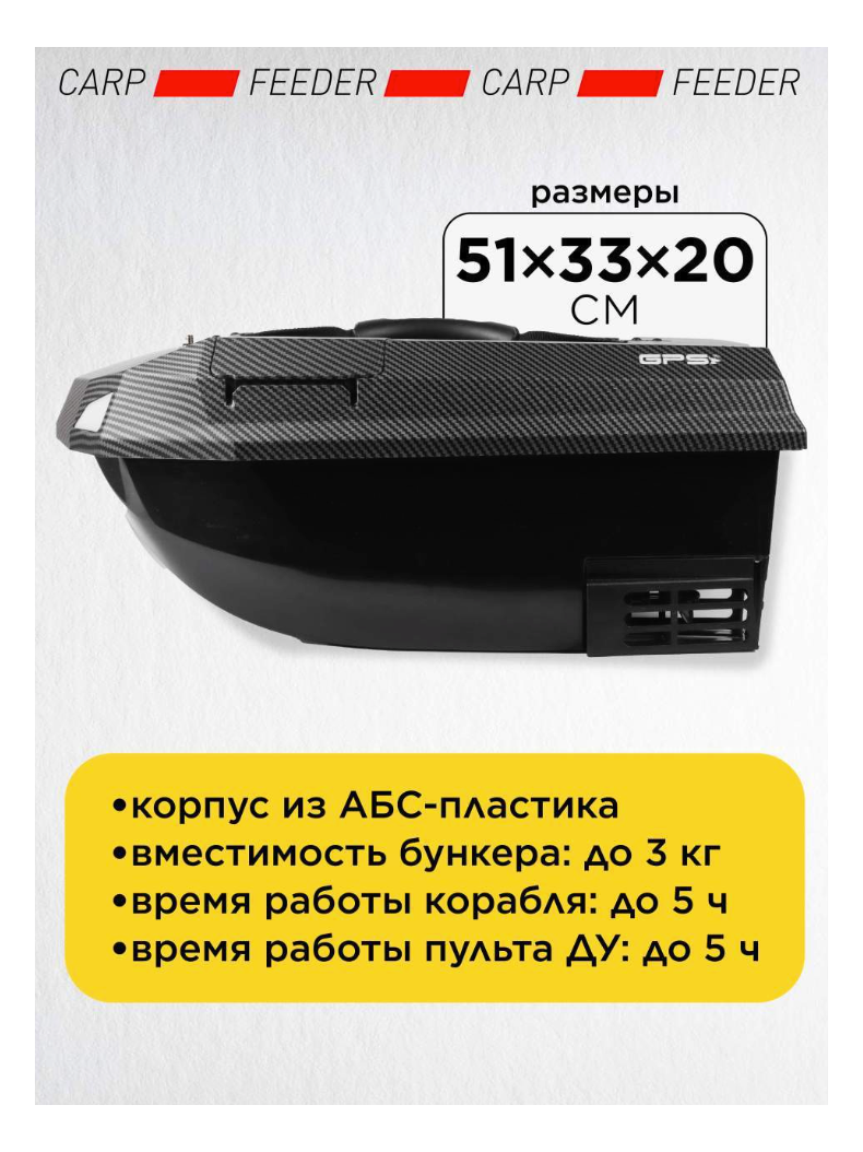 Прикормочный кораблик VYDRA Maxi Sonar Camo, изображение 4