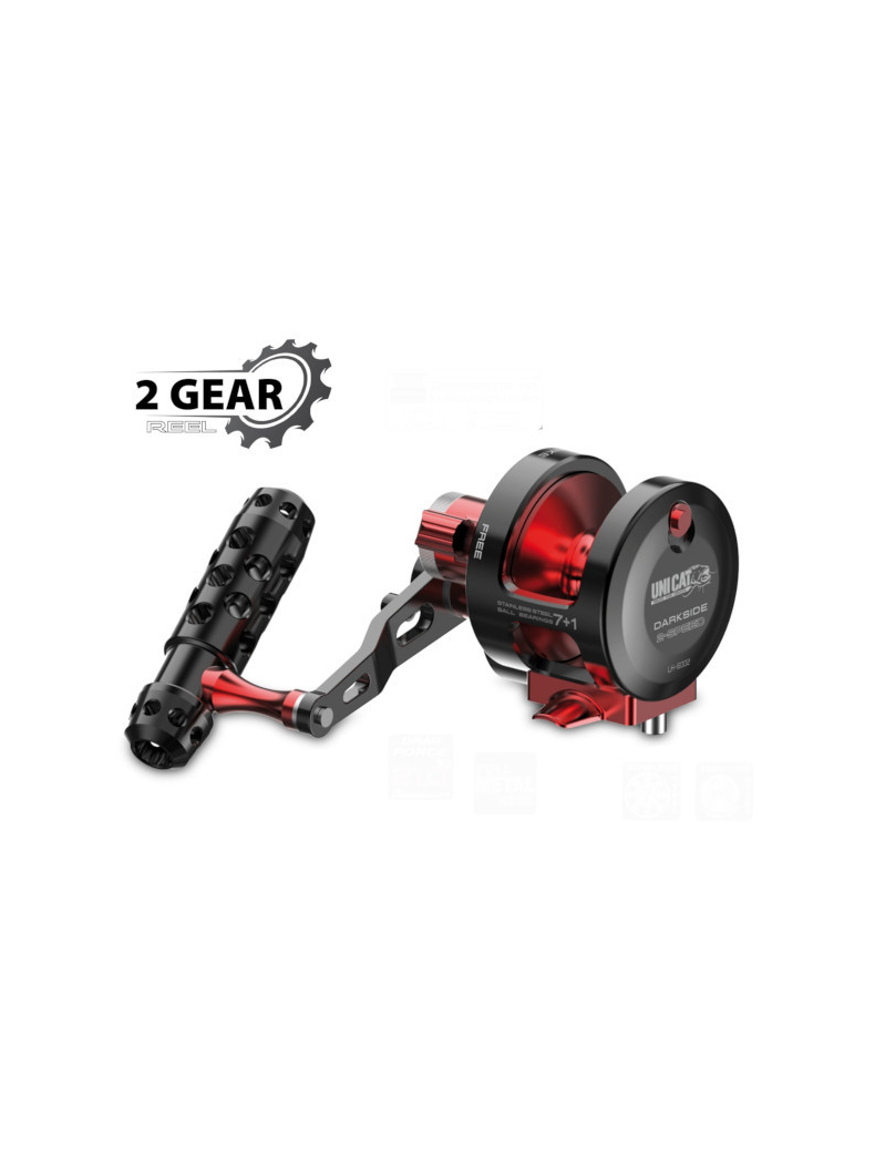 Катушка силовая на сома UNI CAT DARKSIDE 2-Speed LH-6002, изображение 2