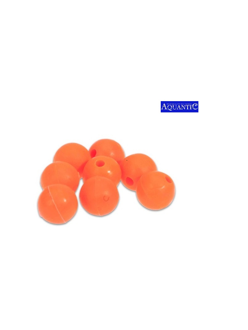 Бусина резиновая AQUANTIC® Rubber Bead - 12 mm / Fluo Red - 5 шт., изображение 2