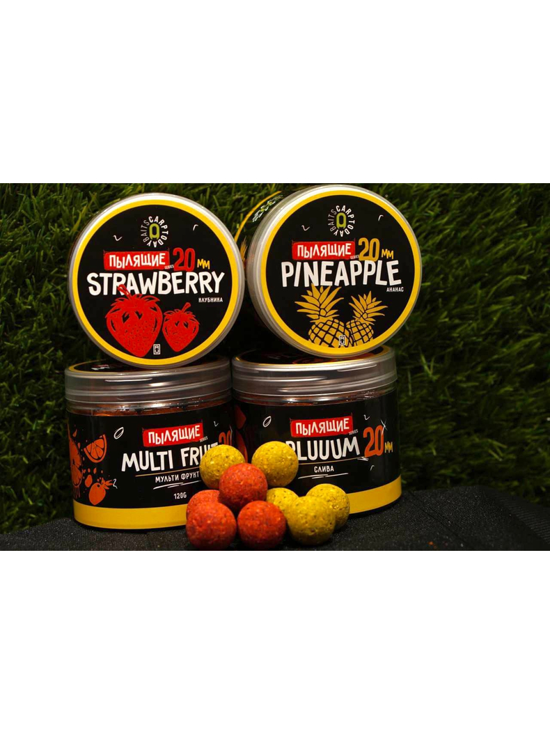 Бойлы пылящие насадочные Carptoday Baits Pineapple (Ананас), Диаметр: 20 мм, Вкус: Ананас, изображение 2 Бойлы пылящие насадочные Carptoday Baits Pineapple (Ананас), Диаметр: 20 мм, Вкус: Ананас, изображение 2