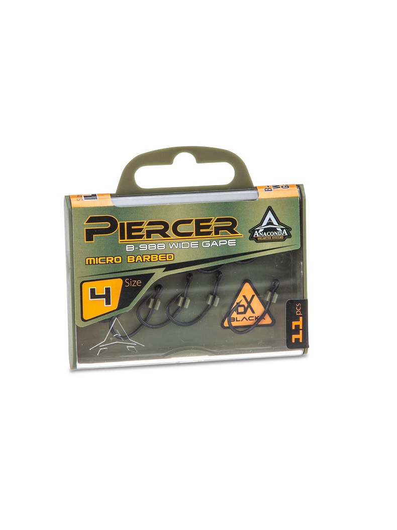 Крючки карповые ANACONDA PIERCER Power Carp C4 - №6 / 11шт., изображение 2