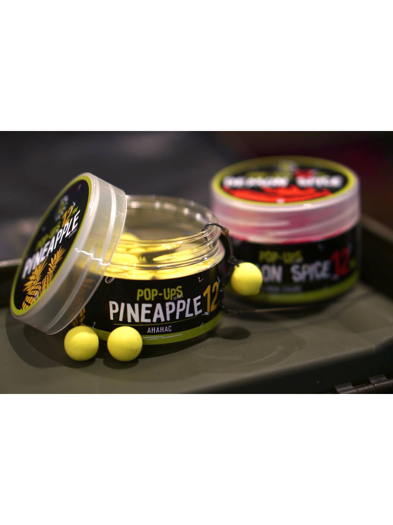 Бойлы плавающие Carptoday Baits Pop Ups Pineapple (Ананас) 12 мм, Диаметр: 12 мм, Вкус: Ананас, изображение 2