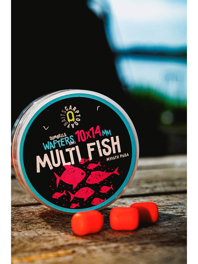 Вафтерсы Carptoday Baits Wafters Multi Fish (Мульти Фиш) 10х14мм, Диаметр: 10 х 14 мм, Вкус: Мульти Фиш, изображение 5