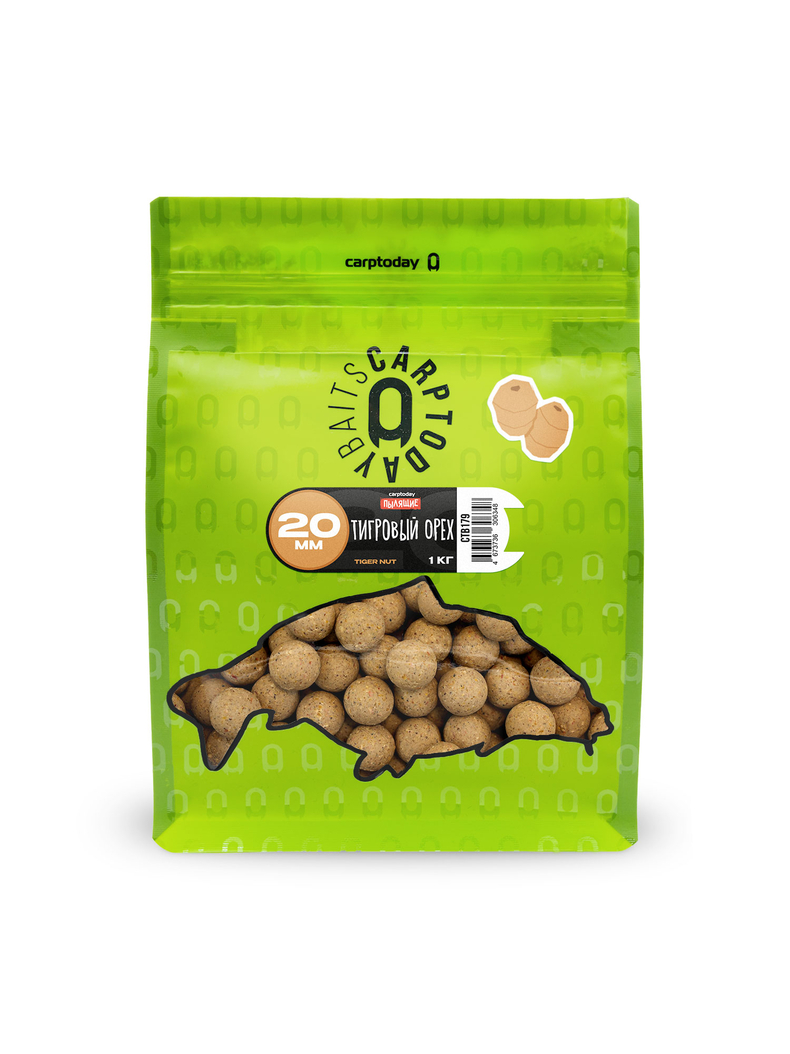 Бойлы пылящие Tiger Nut 20мм для карпфишинга — эффективная приманка для ловли карпа, купить в CARPshop