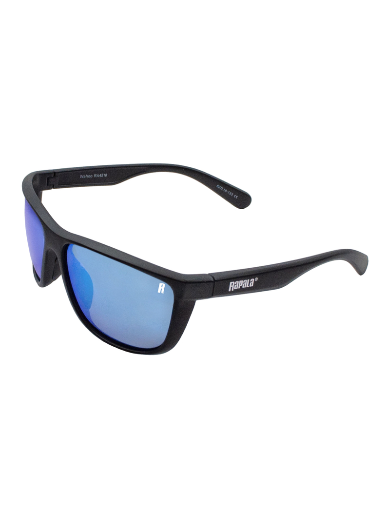 Очки поляризационные RAPALA Wahoo Matte Black Blue Mirror