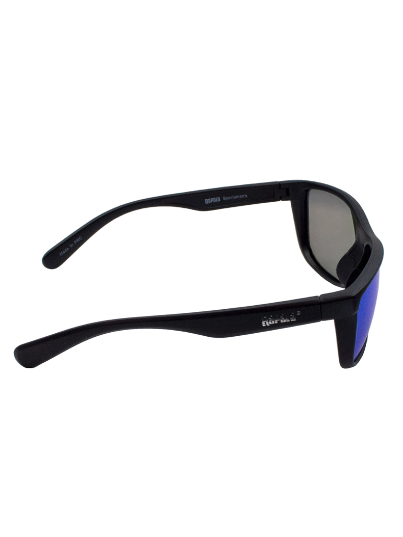 Очки поляризационные RAPALA Wahoo Matte Black Blue Mirror, изображение 6