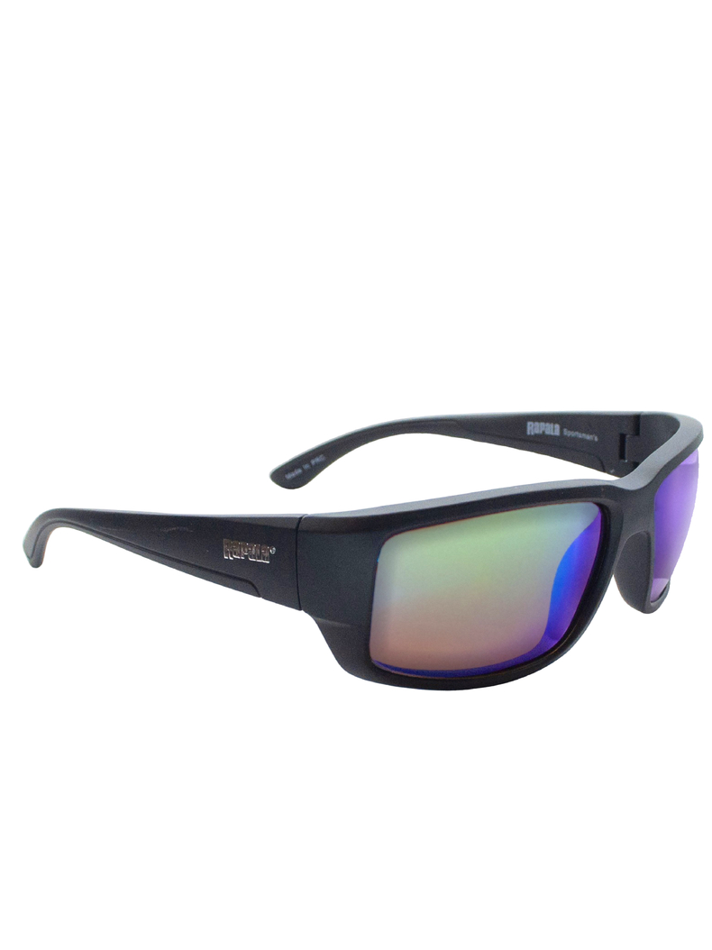Очки поляризационные RAPALA Amberjack Matte Blacke Green Mirror, изображение 5